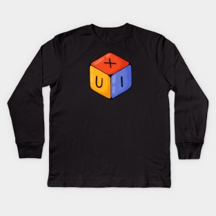 UX / UI Cube Kids Long Sleeve T-Shirt